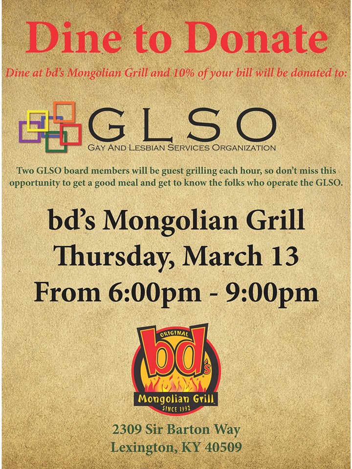 GLSO Dine to Donate BD Mongolian Grill