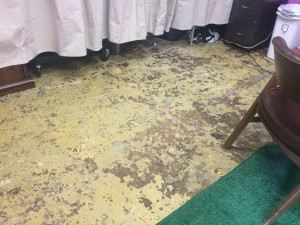 Counseling room after flooding.
